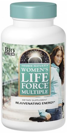 Womens Life Force Multiple, 180 Tablets by Source Naturals-Vitaminer, Kvinnor Multivitaminer, Livskraft