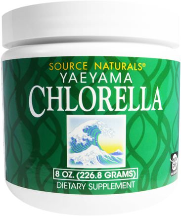 Yaeyama Chlorella, 8 oz (226.8 g) by Source Naturals-Kosttillskott, Superfoods, Chlorella Yaeyama, Chlorella Pulver