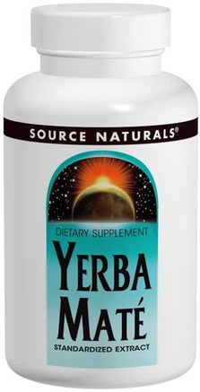 Yerba Mate, 600 mg, 90 Tablets by Source Naturals-Mat, Örtte, Yerba Mate