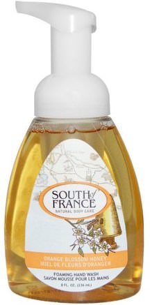 Foaming Hand Wash, Orange Blossom Honey, 8 fl oz (236 ml) by South of France-Bad, Skönhet, Tvål, Skumbildning