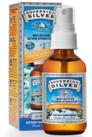 Bio-Active Silver Hydrosol, Immune Support, Fine-Mist Spray, 10 ppm, 2 fl oz (59 mL) by Sovereign Silver-Kosttillskott, Mineraler, Kolloidalt Silver