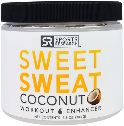 Sweet Sweat Workout Enhancer, Coconut, 13.5 oz (383 g) by Sports Research-Sport, Träning, Söt Svett