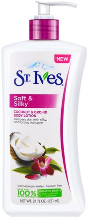 Body Lotion, Soft & Silky, Coconut & Orchid, 21 fl oz (621 ml) by St. Ives-Bad, Skönhet, Body Lotion