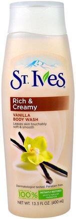 Rich & Creamy, Vanilla Body Wash, 13.5 fl oz (400 ml) by St. Ives-Bad, Skönhet, Duschgel