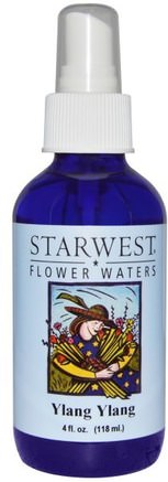 Flower Waters, Ylang Ylang, 4 fl oz (118 ml) by Starwest Botanicals-Bad, Skönhet, Aromaterapi Eteriska Oljor, Ylang Ylang Olja