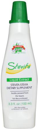 Stevia Liquid Extract, 3.3 fl oz (100 ml) by Stevita-Mat, Sötningsmedel