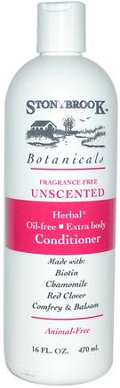 Herbal Conditioner, Unscented, 16 fl oz (470 ml) by Stony Brook Botanicals-Bad, Skönhet, Balsam, Hår, Hårbotten, Schampo, Balsam