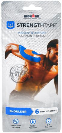 Kinesiology Tape Kit, Shoulder, 6 Precut Strips by Strengthtape-Sport, Hemma