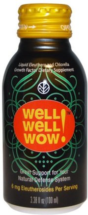 Well Well Wow!, 3.38 fl oz (100 ml) by Sun Chlorella-Kosttillskott, Superfoods, Chlorella, Hälsa, Eleuthero