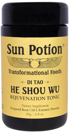 He Shou Wu Powder, Wildcrafted, 2.8 oz (80 g) by Sun Potion-Bad, Skönhet, Hår, Hårbotten, För Ti (Han Ska Du)