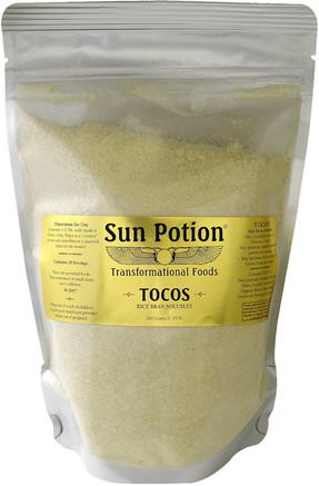Organic Tocos Rice Bran Solubles Powder, Small, 0.44 lbs (200 g) by Sun Potion-Kosttillskott, Risklid