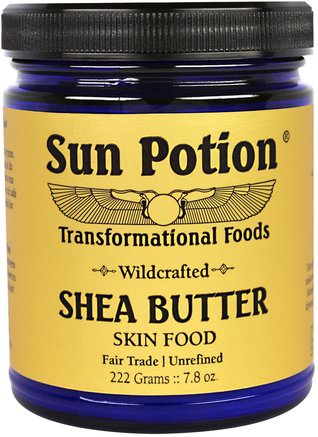 Shea Butter Wildcrafted in Ghana, 7.8 oz (222 g) by Sun Potion-Hälsa, Hud, Sheasmör