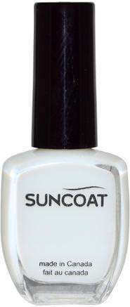 Water-Based Nail Polish, Clear Base/Top Coat, 0.37 fl oz (11 ml) by Suncoat-Bad, Skönhet, Smink, Nagellack
