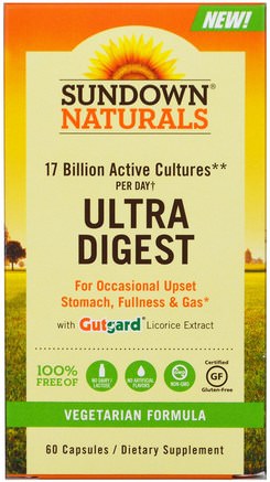 Ultra Digest, 60 Capsules by Sundown Naturals-Kosttillskott, Probiotika