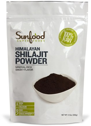 Himalayan Shilajit Powder, 3.5 oz (100 g) by Sunfood-Kosttillskott, Superfoods