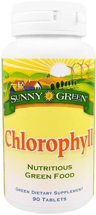 Chlorophyll, 90 Tablets by Sunny Green-Kosttillskott, Mineraler, Koppar