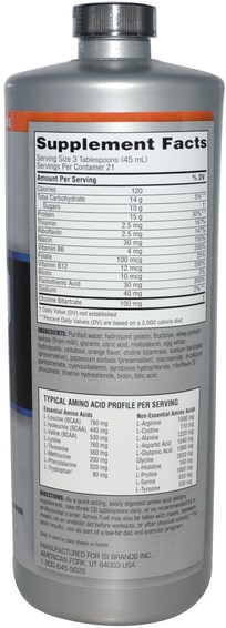 Kosttillskott, Aminosyror, Flytande Aminosyror, Proteindrycker