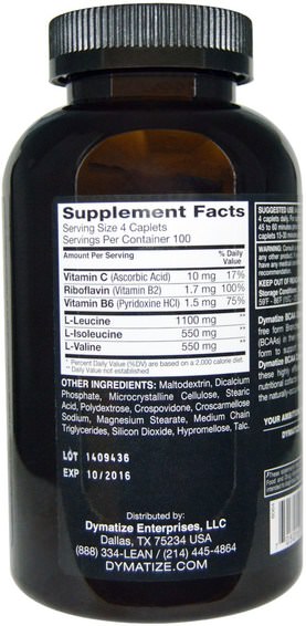 Kosttillskott, Aminosyror, Bcaa (Förgrenad Aminosyra)