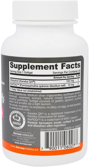Kosttillskott, Antioxidanter, Ubiquinol Qh, Pqq (Biopqq)