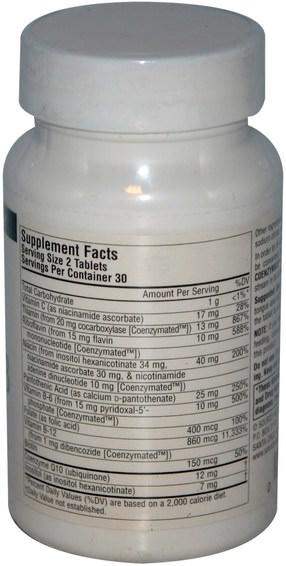 Kosttillskott, Coenzymat B-Vitaminer