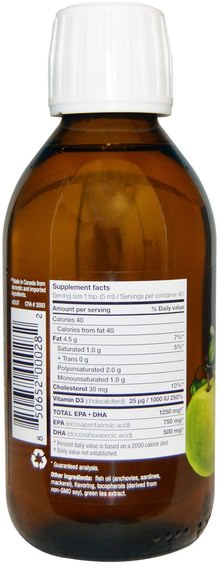 Kosttillskott, Efa Omega 3 6 9 (Epa Dha), Flytande Olja, Ascenta Nutrasea