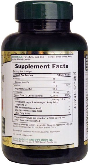 Kosttillskott, Efa Omega 3 6 9 (Epa Dha), Fiskolja, Mjölkfiskoljor, Vitaminer, Vitamin D3