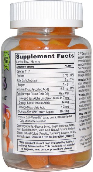Kosttillskott, Efa Omega 3 6 9 (Epa Dha), Omega 369 Gummies, Barns Hälsa, Barngummier