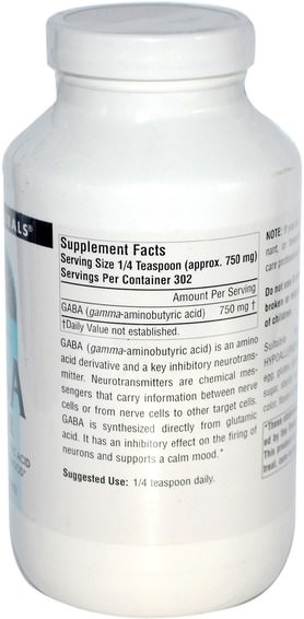 Kosttillskott, Gaba (Gamma Aminosmörsyra)