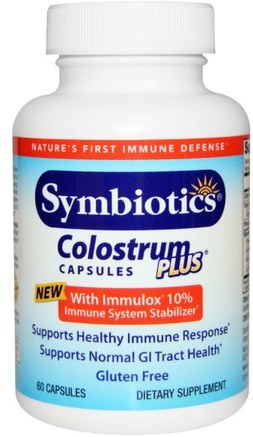 Colostrum Plus, 60 Capsules by Symbiotics-Kosttillskott, Nötkreaturprodukter, Kolostrum