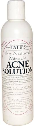 The Natural Miracle Acne Solution, 8 fl oz by Tates-Skönhet, Akne Aktuella Produkter, Hud