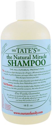 The Natural Miracle Shampoo, 18 fl oz by Tates-Bad, Skönhet, Bubbelbad, Barnbubbelbad, Barnkroppsvask, Barnduschgel