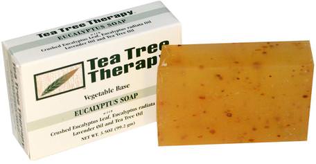 Eucalyptus Soap, 3.5 oz (99.2 g) Bar by Tea Tree Therapy-Bad, Skönhet, Tvål