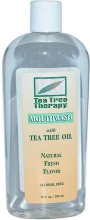 Mouthwash, with Tea Tree Oil, 12 fl oz (354 ml) by Tea Tree Therapy-Bad, Skönhet, Muntlig Tandvård, Munvatten