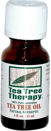Tea Tree Oil.5 fl oz (15 ml) by Tea Tree Therapy-Bad, Skönhet, Aromterapi Eteriska Oljor, Tea Tree Olja