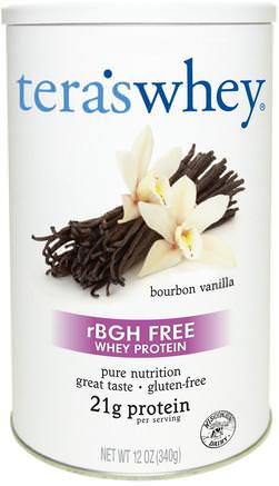 rBGH Free Whey Protein, Bourbon Vanilla, 12 oz (340 g) by Teras Whey-Kosttillskott, Vassleprotein
