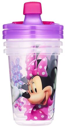 Disney Minnie Mouse, Sippy Cups, 9+ Months, 3 Pack - 10 oz (296 ml) by The First Years-Barns Hälsa, Babyfodring, Sippy-Koppar