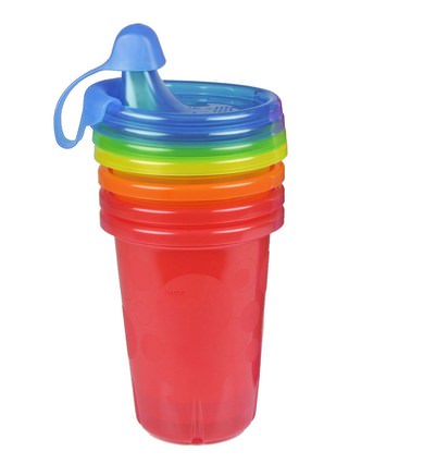 Take & Toss, Sippy Cups, 9+ Months, 4 Pack - 10 oz (296 ml) Each by The First Years-Barns Hälsa, Babyfodring, Sippy-Koppar