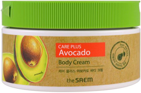 Body Cream, Care Plus Avocado, 10.14 fl oz (300 ml) by The Saem-Hälsa, Hud, Kroppslotion