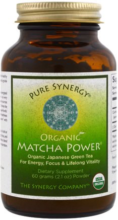 Organic Matcha Power, 2.1 oz (60 g) by The Synergy Company-Kosttillskott, Superfoods