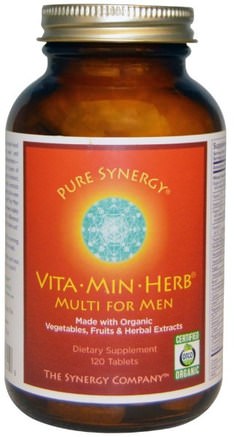 VitaMinHerb, Multi for Men, 120 Tablets by The Synergy Company-Vitaminer, Män Multivitaminer