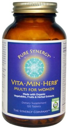 VitaMinHerb, Multi for Women, 120 Tablets by The Synergy Company-Vitaminer, Kvinnor Multivitaminer
