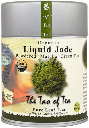 Organic Powdered Matcha Green Tea, Liquid Jade, 3 oz (85 g) by The Tao of Tea-Mat, Örtte, Grönt Te, Matcha Grönt Te