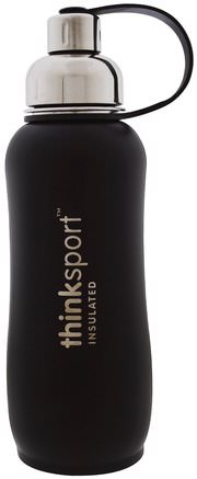 Thinksport, Insulated Sports Bottle, Black, 25 oz (750 ml) by Think-Sport, Hemma