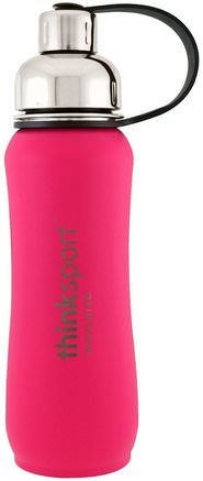 Thinksport, Insulated Sports Bottle, Dark Pink, 17 oz (500 ml) by Think-Hem, Köksartiklar