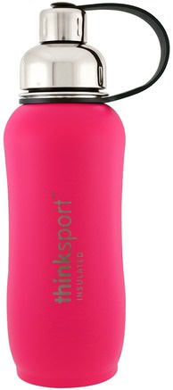 Thinksport, Insulated Sports Bottle, Dark Pink, 25 oz (750 ml) by Think-Hem, Köksartiklar