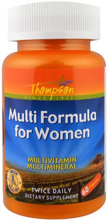 Multi Formula for Women, 60 Capsules by Thompson-Vitaminer, Kvinnor Multivitaminer