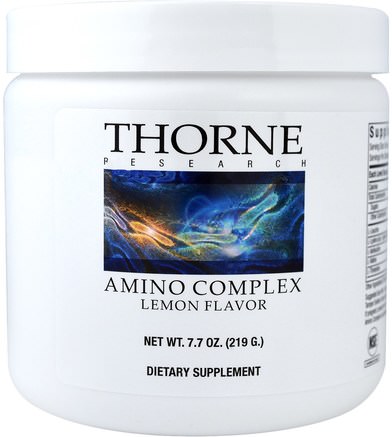 Amino Complex, Lemon Flavor, 7.7 oz (219 g) by Thorne Research-Kosttillskott, Aminosyror, Sport