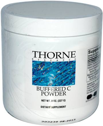 Buffered C Powder, 8 oz (227 g) by Thorne Research-Vitaminer, Vitamin C, Vitamin C Buffrad