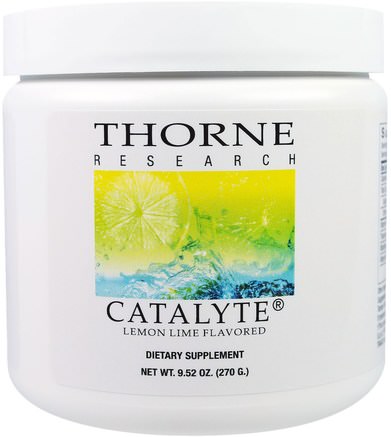 Catalyte, Lemon Lime Flavored, 9.52 oz (270 g) by Thorne Research-Sport, Träning, Sport