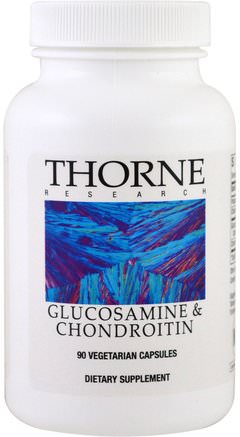 Glucosamine & Chondroitin, 90 Vegetarian Capsules by Thorne Research-Kosttillskott, Glukosamin Kondroitin